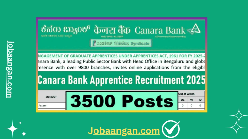 Canara Bank Recruitment 2025