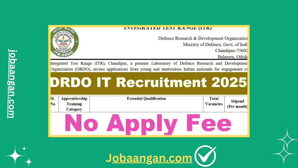 DRDO IT Recruitment 2025
