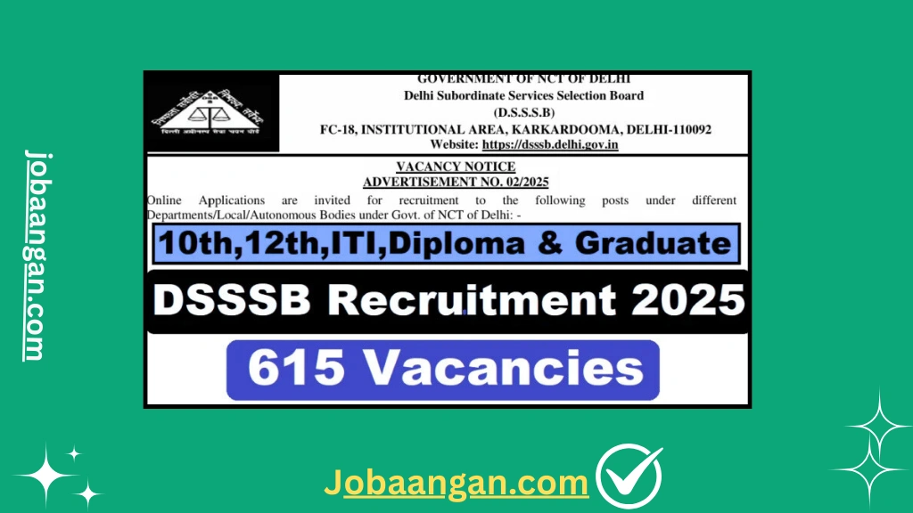 DSSSB Recruitment 2025