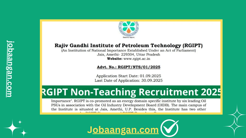 RGIPT Non-Teaching Recruitment 2025