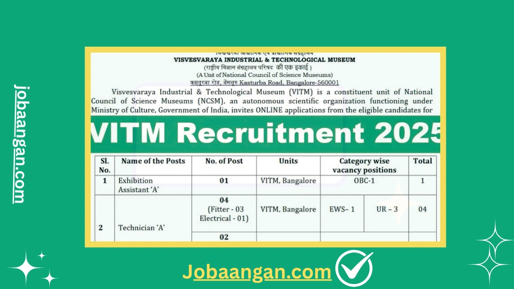 VITM Recruitment 2025